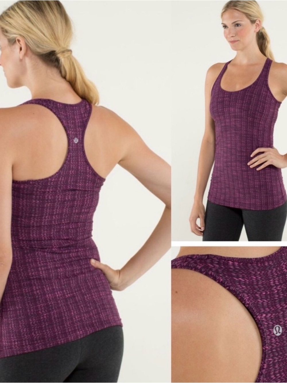 lululemon athletica Plum Textured Racerback Tank